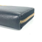 PRADA Long Wallet Purse 1ML506 saffiano leather black logo Heart Bicolor Women Used Authentic