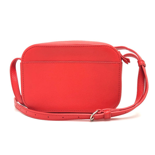 BALENCIAGA Shoulder Bag 552372 leather Red EVERYDAY EVERYDAY Camera Bag XS Women Used Authentic