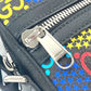 GUCCI Shoulder Bag 598103 leather Black x multicolor GG psychedelic Crossbody unisex(Unisex) Used Authentic