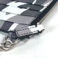 BALENCIAGA Coin case 594548 leather Black x silver Neck With Strap Wallet Camouflage camouflage logo mens(Unisex) Used Authentic