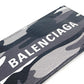 BALENCIAGA Coin case 594548 leather Black x silver Neck With Strap Wallet Camouflage camouflage logo mens(Unisex) Used Authentic