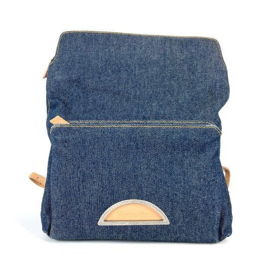 Dior Backpack Denim, Leather blue Maris Pearl logo