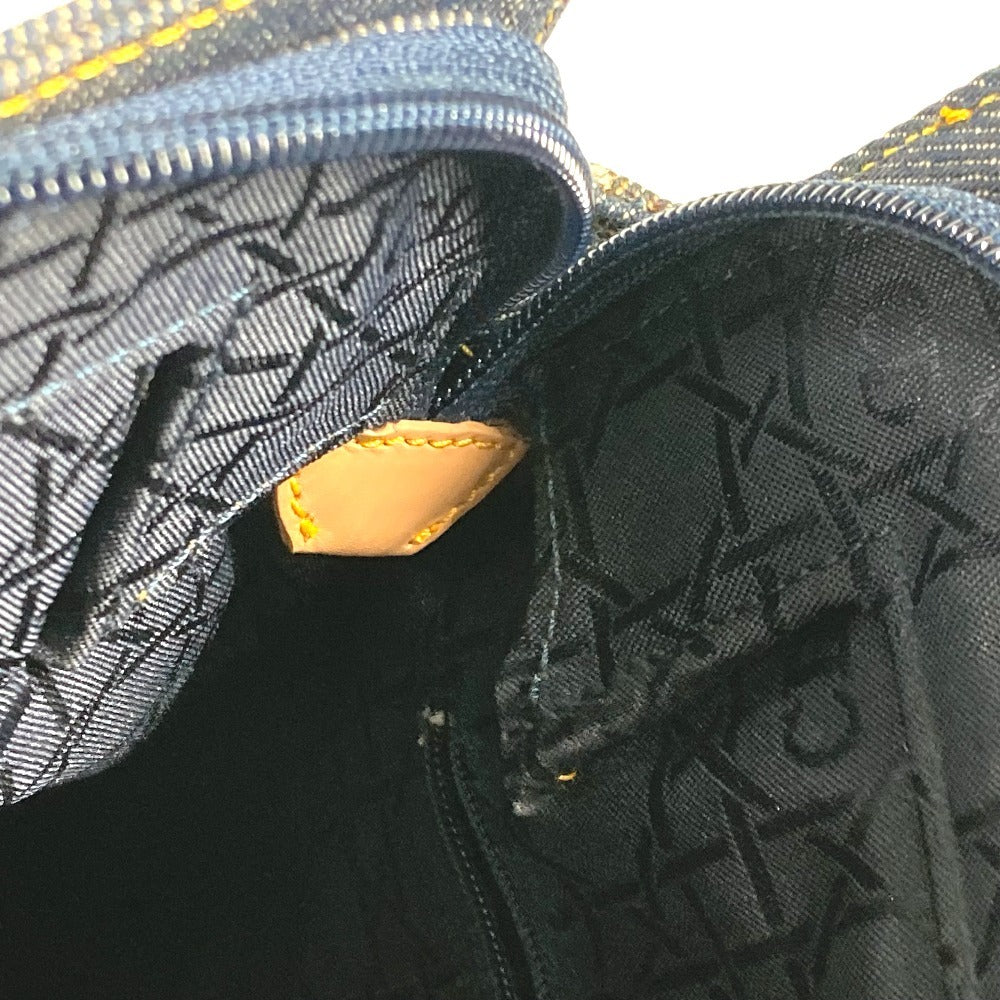 Dior Backpack Denim, Leather blue Maris Pearl logo