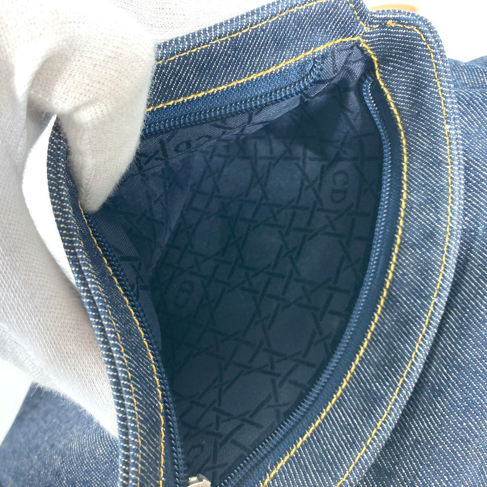 Dior Backpack Denim, Leather blue Maris Pearl logo