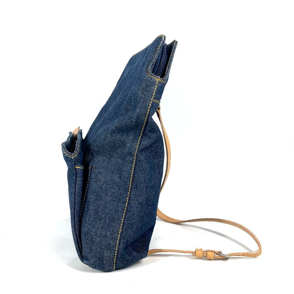 Dior Backpack Denim, Leather blue Maris Pearl logo