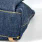 Dior Backpack Denim, Leather blue Maris Pearl logo