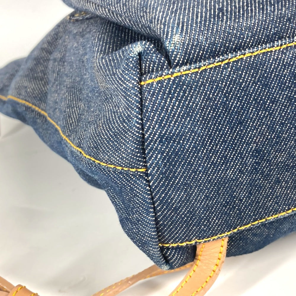 Dior Backpack Denim, Leather blue Maris Pearl logo
