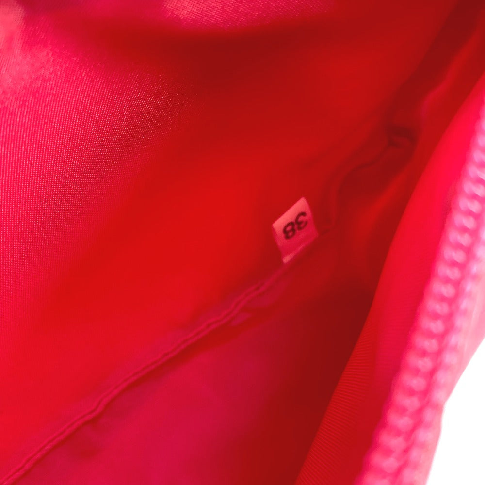 PRADA Shoulder Bag MV633 Nylon pink Triangle logo plate Women Used Authentic