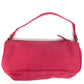 PRADA Shoulder Bag MV633 Nylon pink Triangle logo plate Women Used Authentic