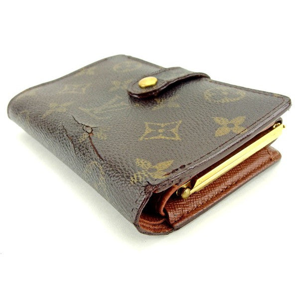 LOUIS VUITTON Bifold Wallet M61663 Brown Portonevie Vienova