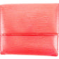 LOUIS VUITTON Bifold Wallet M63487 Red Porte Monnaie Billets Cartes Credit