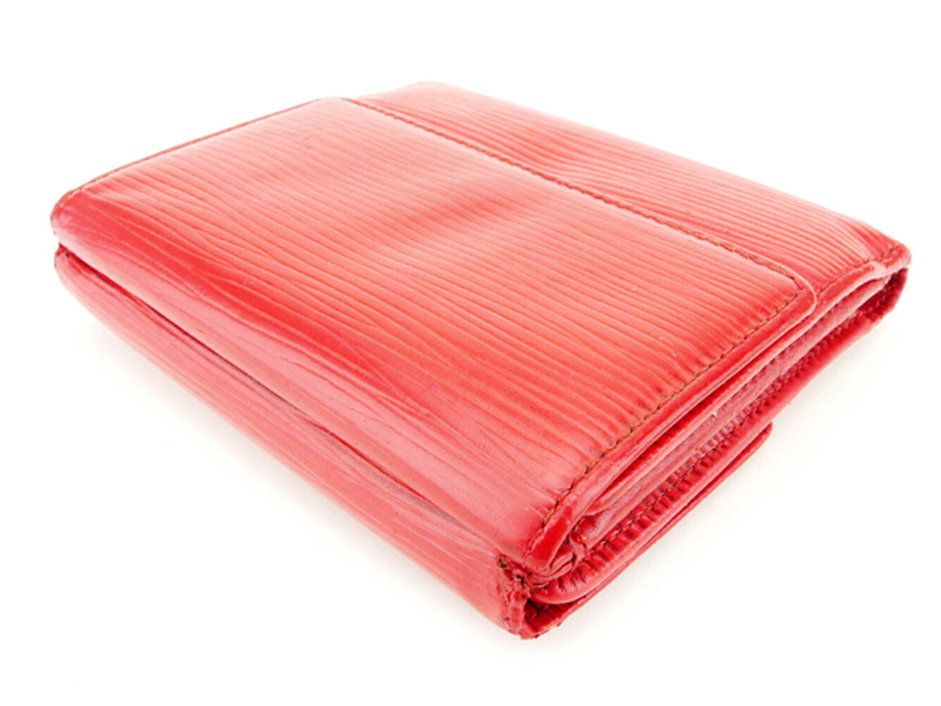 LOUIS VUITTON Bifold Wallet M63487 Red Porte Monnaie Billets Cartes Credit