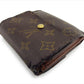 LOUIS VUITTON Bifold Wallet M61652 Brown beige gold Porte Monnaie Billets Cartes Credit