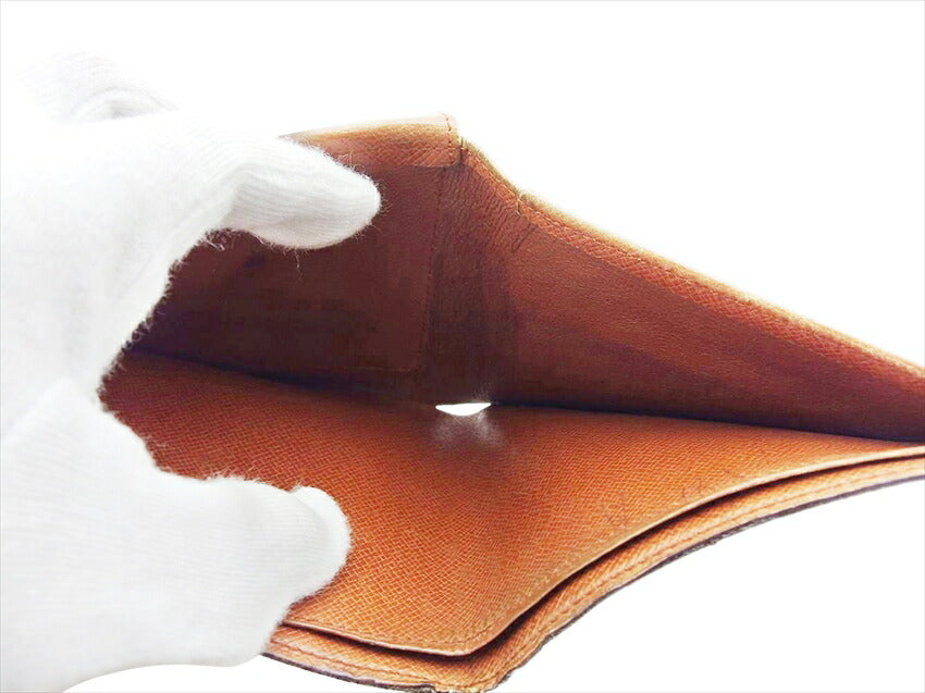 LOUIS VUITTON Bifold Wallet M61675 Brown x beige Portefeuille・Marco