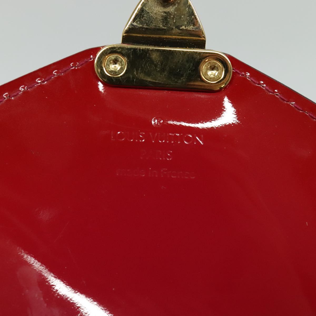 LOUIS VUITTON Vernis Monceau BB Two Way Hand Bag Rose Andian