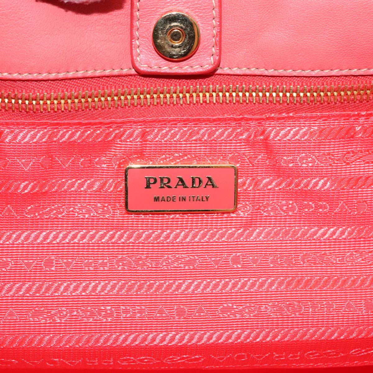 PRADA Hand Bag Nylon Sunset Gold