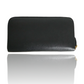 PRADA SAFFIANO ROUND ZIP LONG WALLET BLACK
