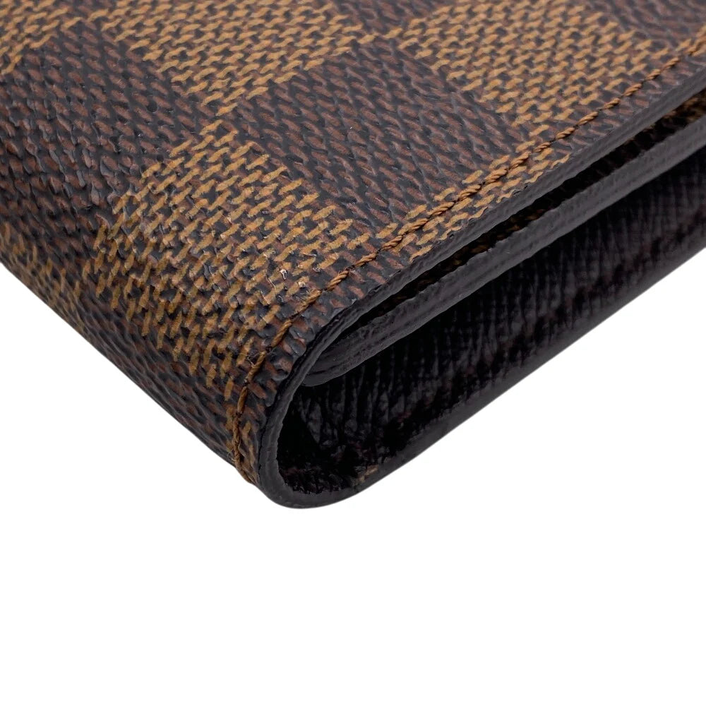 LOUIS VUITTON Portefeuille
International Long Wallet Damier
Ebene Brown
