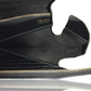 PRADA SAFFIANO ROUND ZIP LONG WALLET GOLD