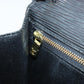 LOUIS VUITTON Dragonne Clutch Bag Epi Series Black Noir