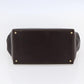 FENDI Zucca Canvas Hand Bag Black Brown Auth