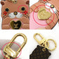 LOUIS VUITTON Bag charm M00823 Monogram canvas, leather Multi Bag charm Sea Otter Animal Keychain Otter Women Used Authentic