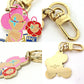 LOUIS VUITTON Bag charm M00871 Gold Plated Enamel multicolor Bag Charm Key Holder Vivienne Vero Christmas Women Used Authentic