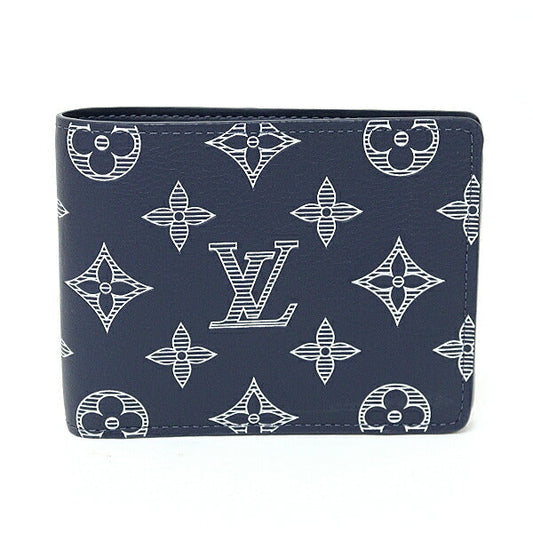 LOUIS VUITTON Bifold Wallet M83379 Monogram shadow blue Portefeuille