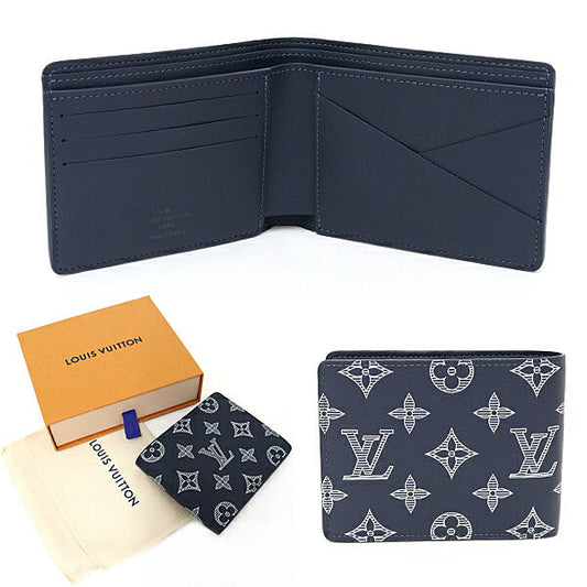 LOUIS VUITTON Bifold Wallet M83379 Monogram shadow blue Portefeuille