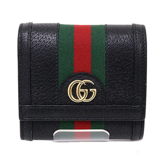 GUCCI Bifold Wallet 719887 leather multicolor Double G medium wallet mens(Unisex) Used Authentic