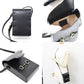 GUCCI Shoulder Bag 625615 leather Black gold Horsebit 1955 Women Used Authentic