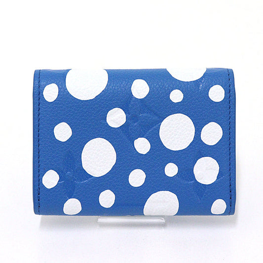 LOUIS VUITTON Coin case M81984 leather By color YAYOI KUSAMA 2-fold Wallet Women Used Authentic