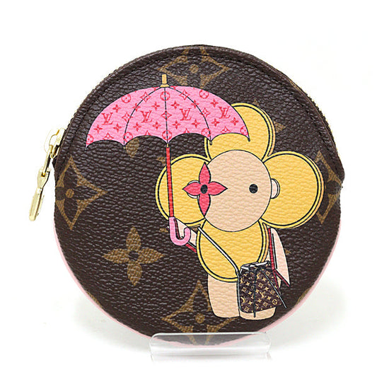 LOUIS VUITTON Coin case M69057 Monogram canvas Brown Portomone Long Vivienne Women Used Authentic