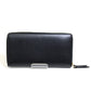 GUCCI Long Wallet Purse 456117 leather black Japan exclusive Double G zip around wallet Women Used Authentic