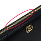 GUCCI Long Wallet Purse 456117 leather black Japan exclusive Double G zip around wallet Women Used Authentic