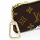 LOUIS VUITTON Coin case M62650 Monogram canvas, leather Brown CardKey caseKey holder Women(Unisex) Used Authentic