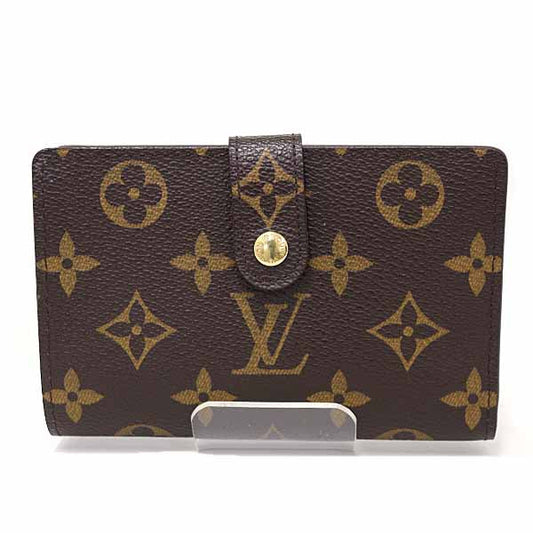 LOUIS VUITTON Bifold Wallet M61674 Monogram canvas Brown Portefeuille Viennoiserie Women Used Authentic
