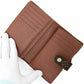 LOUIS VUITTON Bifold Wallet M61674 Monogram canvas Brown Portefeuille Viennoiserie Women Used Authentic