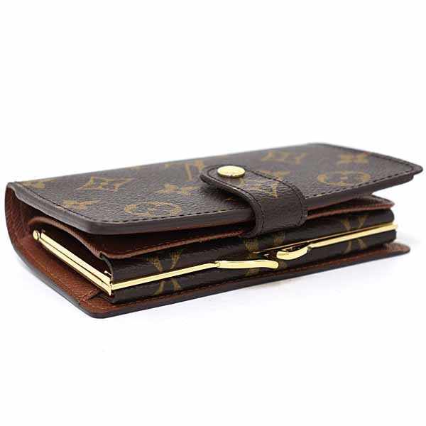 LOUIS VUITTON Bifold Wallet M61674 Monogram canvas Brown Portefeuille Viennoiserie Women Used Authentic