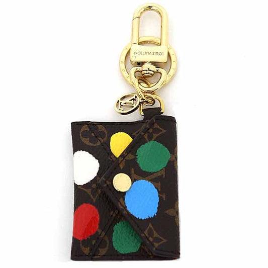 LOUIS VUITTON Bag charm M01209 Monogram canvas Multi Yayoi Kusama LVxYK Porto Cle Kirigami Women Used Authentic