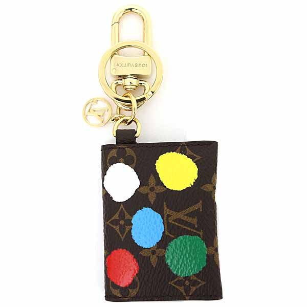 LOUIS VUITTON Bag charm M01209 Monogram canvas Multi Yayoi Kusama LVxYK Porto Cle Kirigami Women Used Authentic