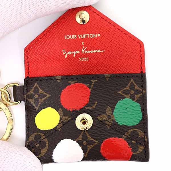 LOUIS VUITTON Bag charm M01209 Monogram canvas Multi Yayoi Kusama LVxYK Porto Cle Kirigami Women Used Authentic
