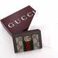 GUCCI Bifold Wallet 813296 GG Supreme canvas, leather beige Ophidia Small Wallet Women Used Authentic