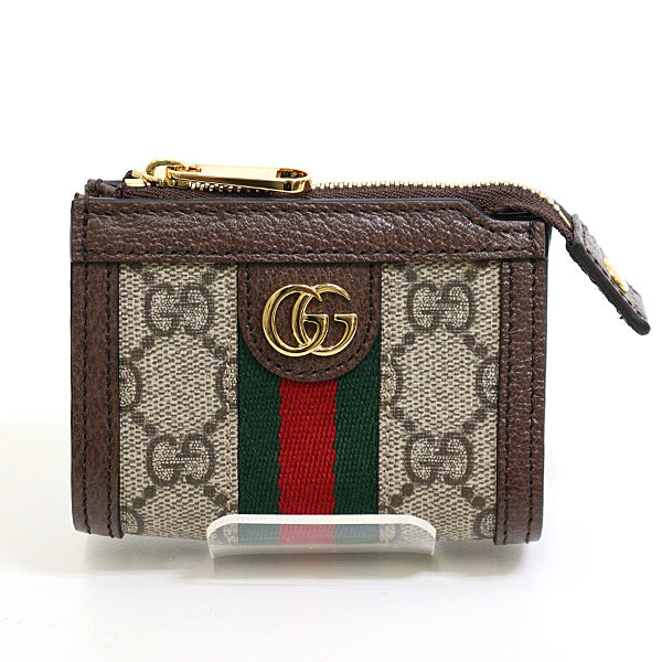 GUCCI Coin case 699530 GG Supreme Canvas Multi With key hook Ofidia Women Used Authentic