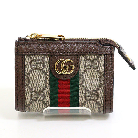 GUCCI Coin case 699530 GG Supreme Canvas Multi With key hook Ofidia Women Used Authentic