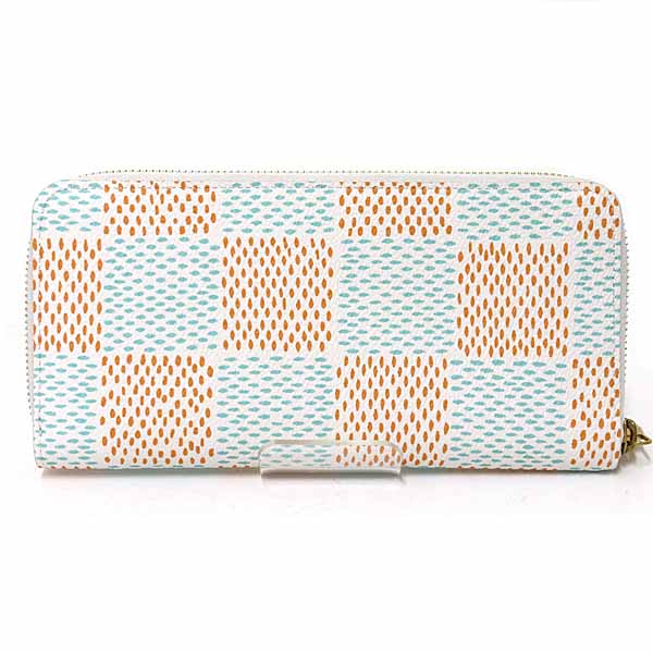 LOUIS VUITTON Long Wallet Purse N40675 Damier canvas white Zippy wallet  Vertical Women Used Authentic