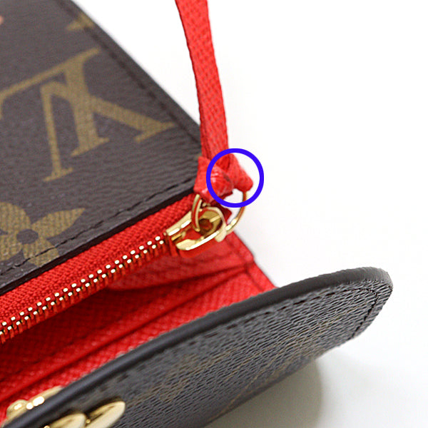 LOUIS VUITTON Bifold Wallet M12220 Monogram canvas Brown Portomone Rosary