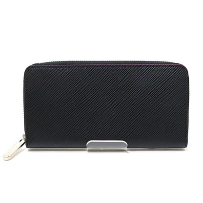 LOUIS VUITTON Long Wallet Purse M64838 Epi Leather black Zippy wallet