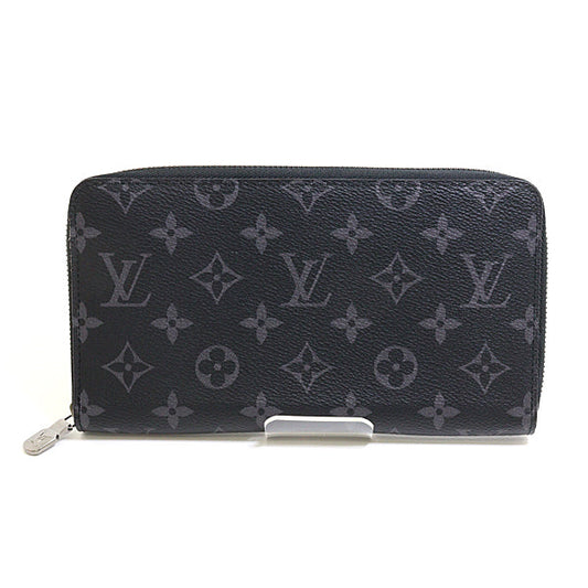LOUIS VUITTON Long Wallet Purse M82081 Monogram Eclipse black Zippy Organizer NM