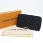 LOUIS VUITTON Long Wallet Purse M82081 Monogram Eclipse black Zippy Organizer NM
